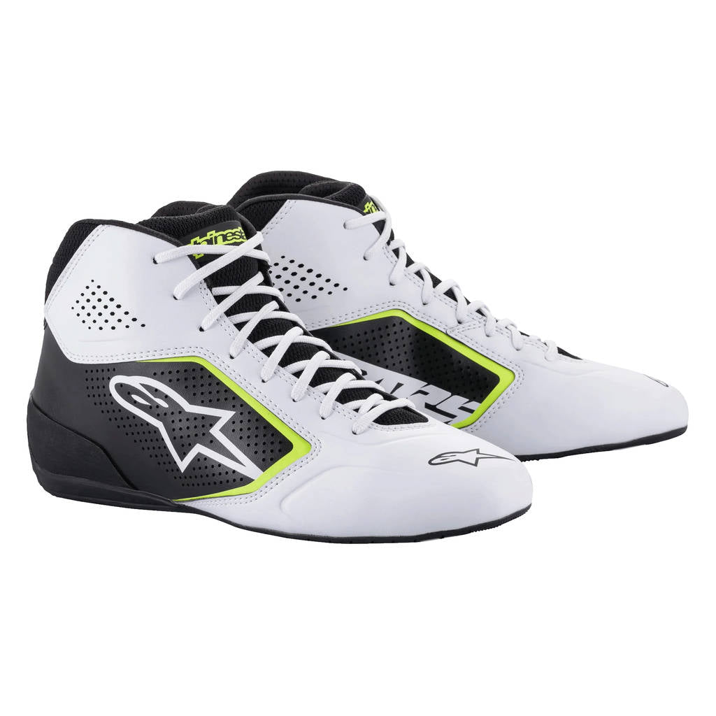 ALPINESTARS 2711521_215_7 Karting shoes TECH-1 K START V2, white/black/yellow fluo, Size 39 Photo-0 