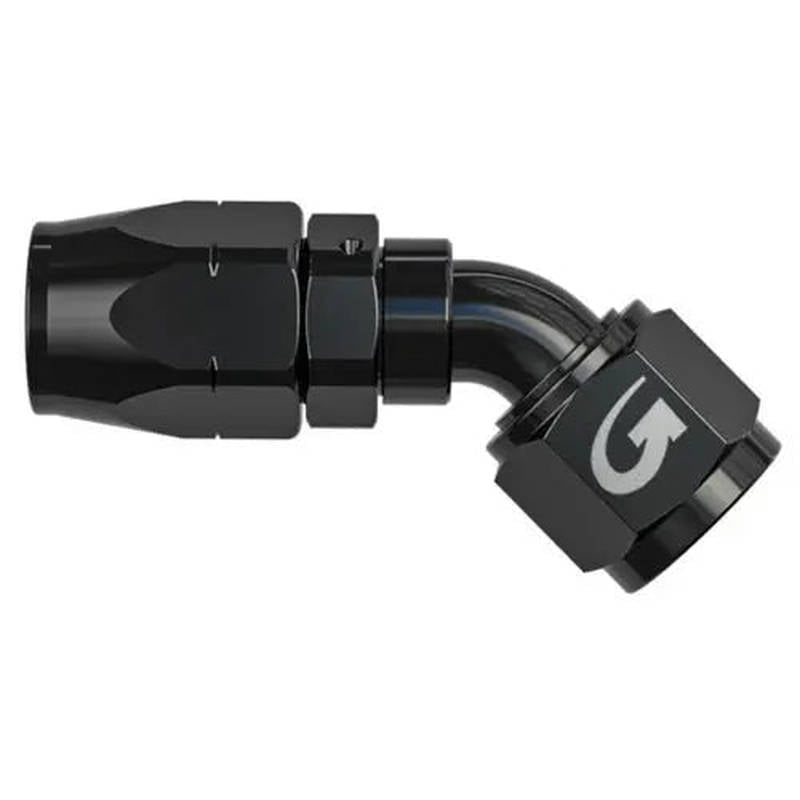GOODRIDGE 1136-4504BK Fitting AN4 45 Degree, Black Photo-0 