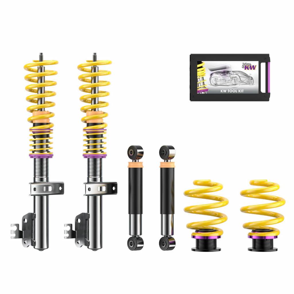 KW 102800AV Coilover Kit INOX V1 VW Bus T5, Multivan, Transporter; (7HC,7HCA,7HM,7HMA,7HK,7J0,7HKX0) Photo-0 