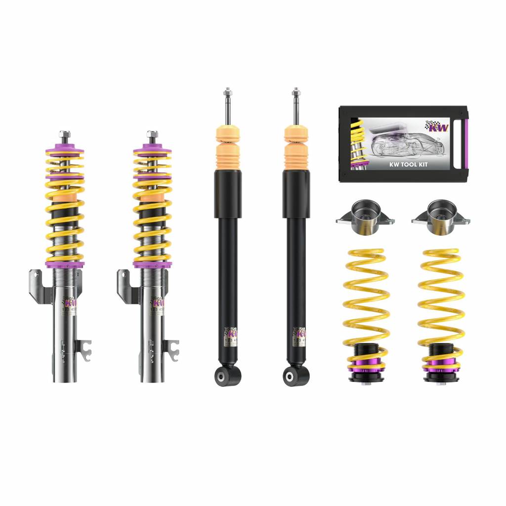 KW 102800AD Coilover Kit INOX V1 SEAT Ibiza; (6J) Photo-0 