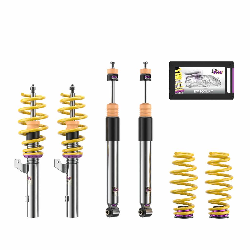 KW 352800CJ Coilover Kit INOX V3 AUDI A3; (GY) Photo-0 