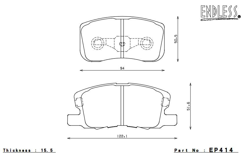 ENDLESS EP414MA45B Brake pads Photo-0 