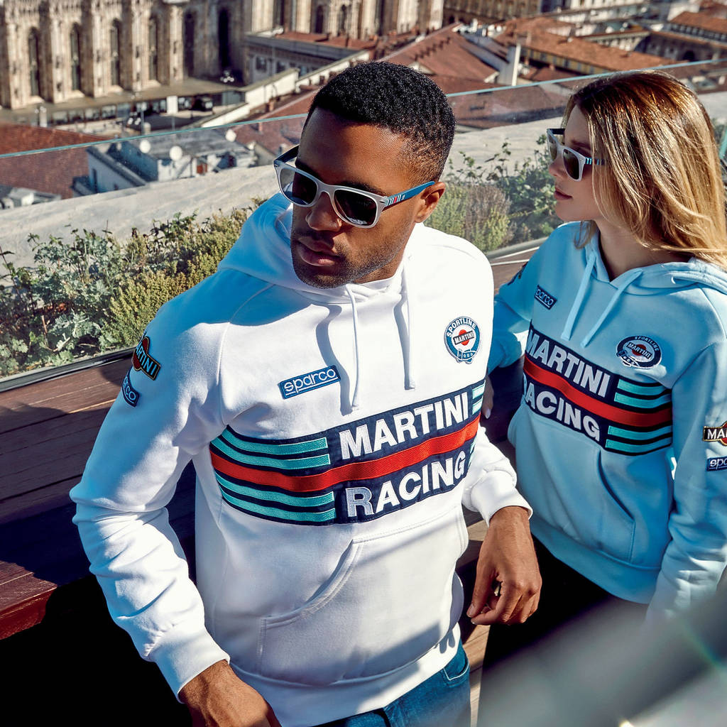 SPARCO 01279MRBI1S HOODIE MARTINI RACING, white, size S Photo-1 