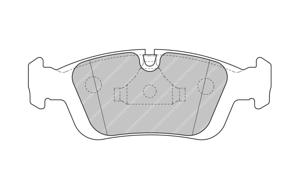 FERODO FCP1300H Front Brake Pads DS2500 for BMW 3 Series (E36 / E46) / Z4 (E85) Photo-0 