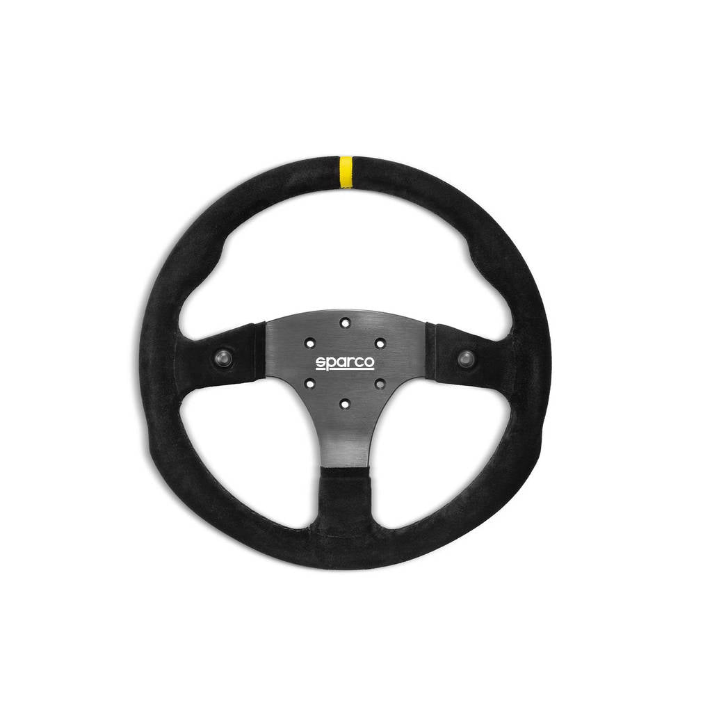 SPARCO 015R330PSO Steering wheel R330B, suede, black, diam. 330 mm, buttons, flat Photo-0 