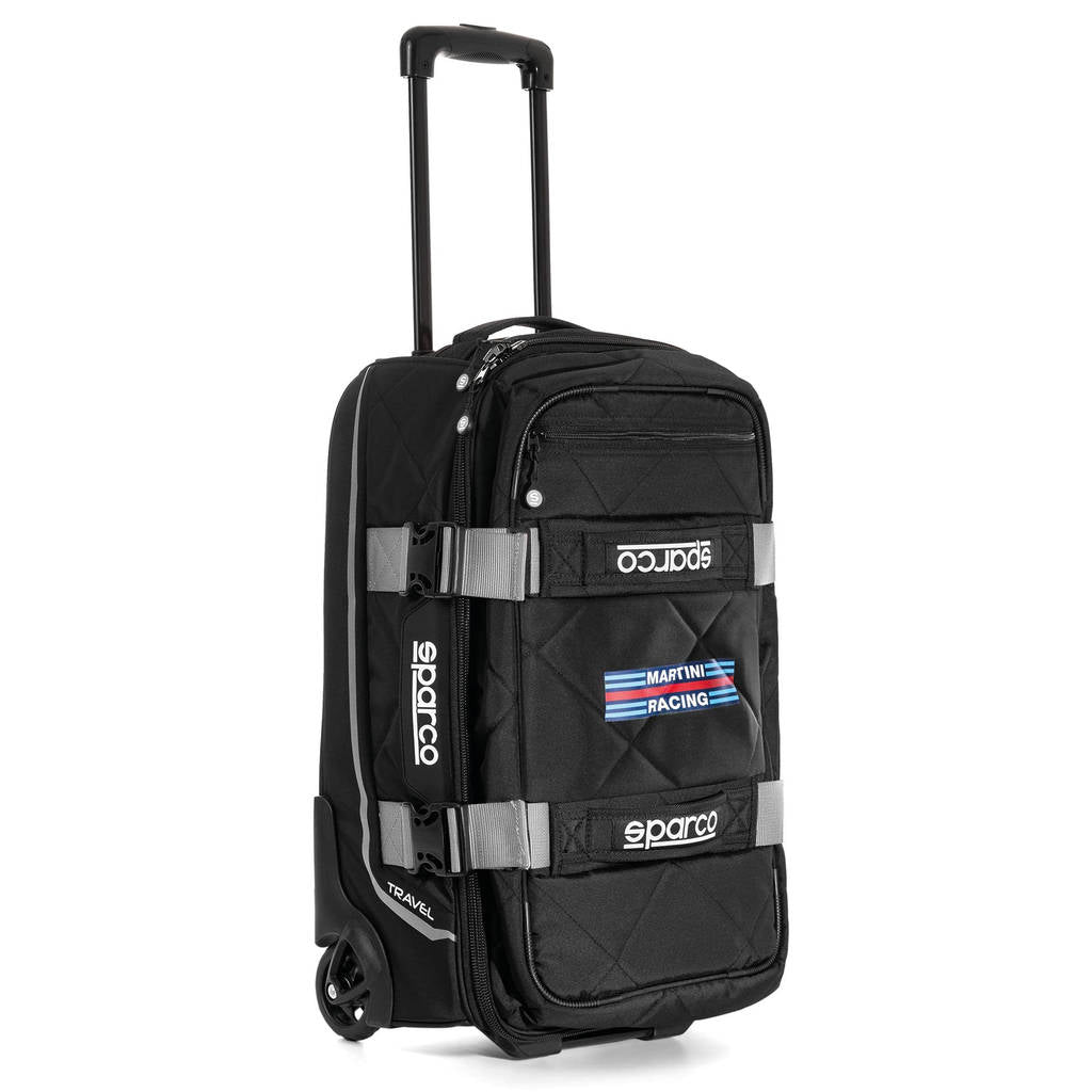 SPARCO 016438MRSI Travel bag, MARTINI RACING TRAVEL, black/silver Photo-0 