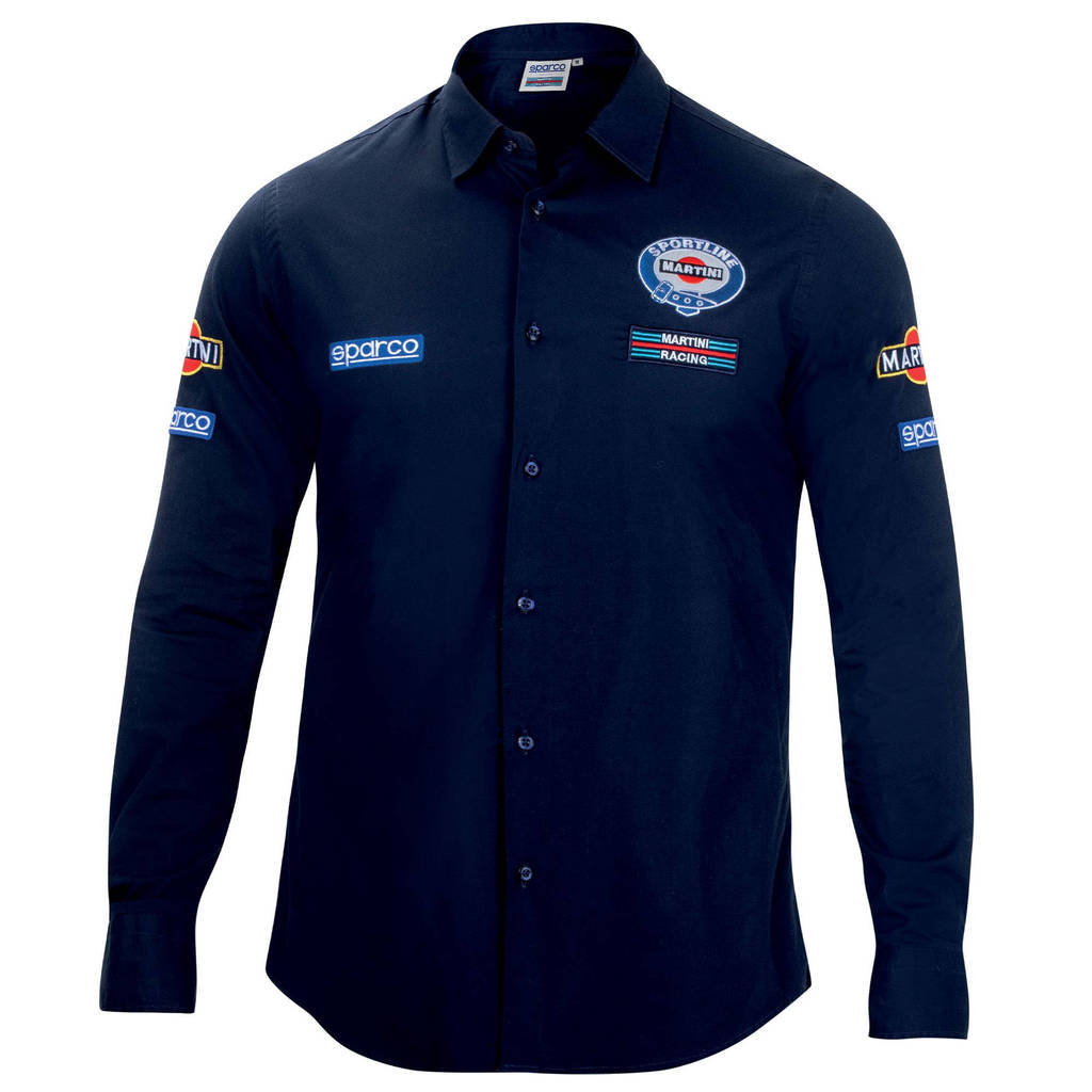 SPARCO 01277MRBM2M Long sleeve shirt MARTINI-R, navy blue, size M Photo-0 