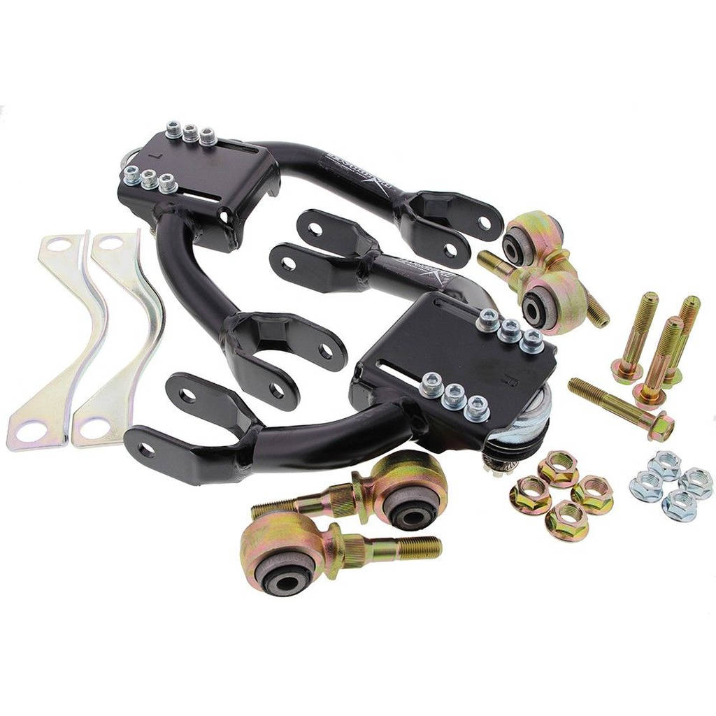 HARDRACE 7426-ED HONDA CIVIC EF/CRX FRONT UPPER CAMBER KIT BLACK (HARDEN RUBBER) 2PCS/SET Photo-0 