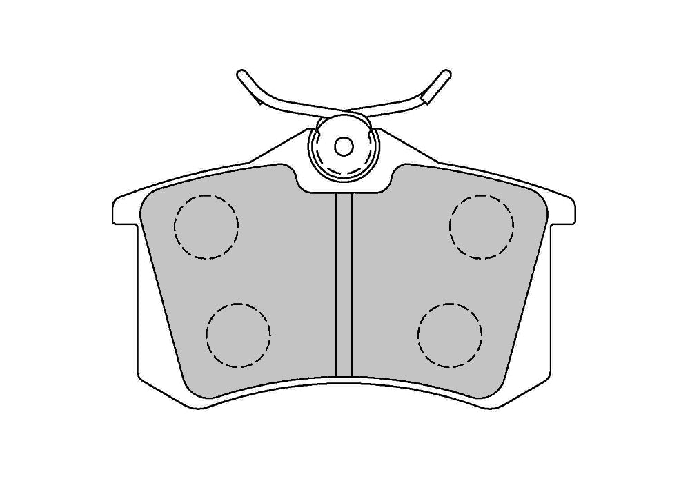 FERODO FCP541H Rear Brake Pads DS2500 for VW Golf (Mk3 / Mk4) / PEUGEOT 405 / AUDI A4 (B5) Photo-0 