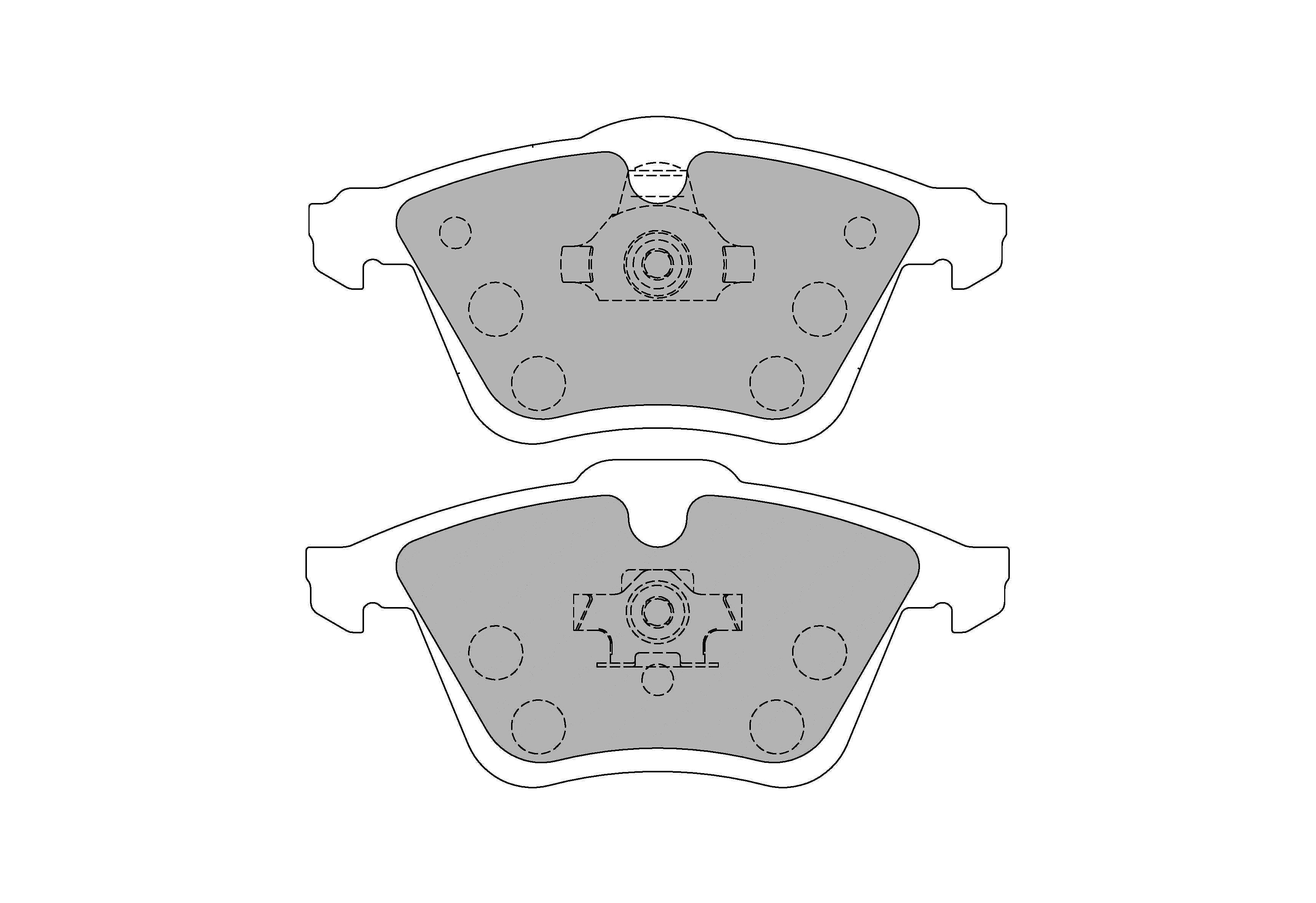 FERODO FCP1765H Front Brake Pads DS2500 for VW Golf R32 (Mk5) / AUDI S3 (8P) / SEAT Leon R (1P1) Photo-0 