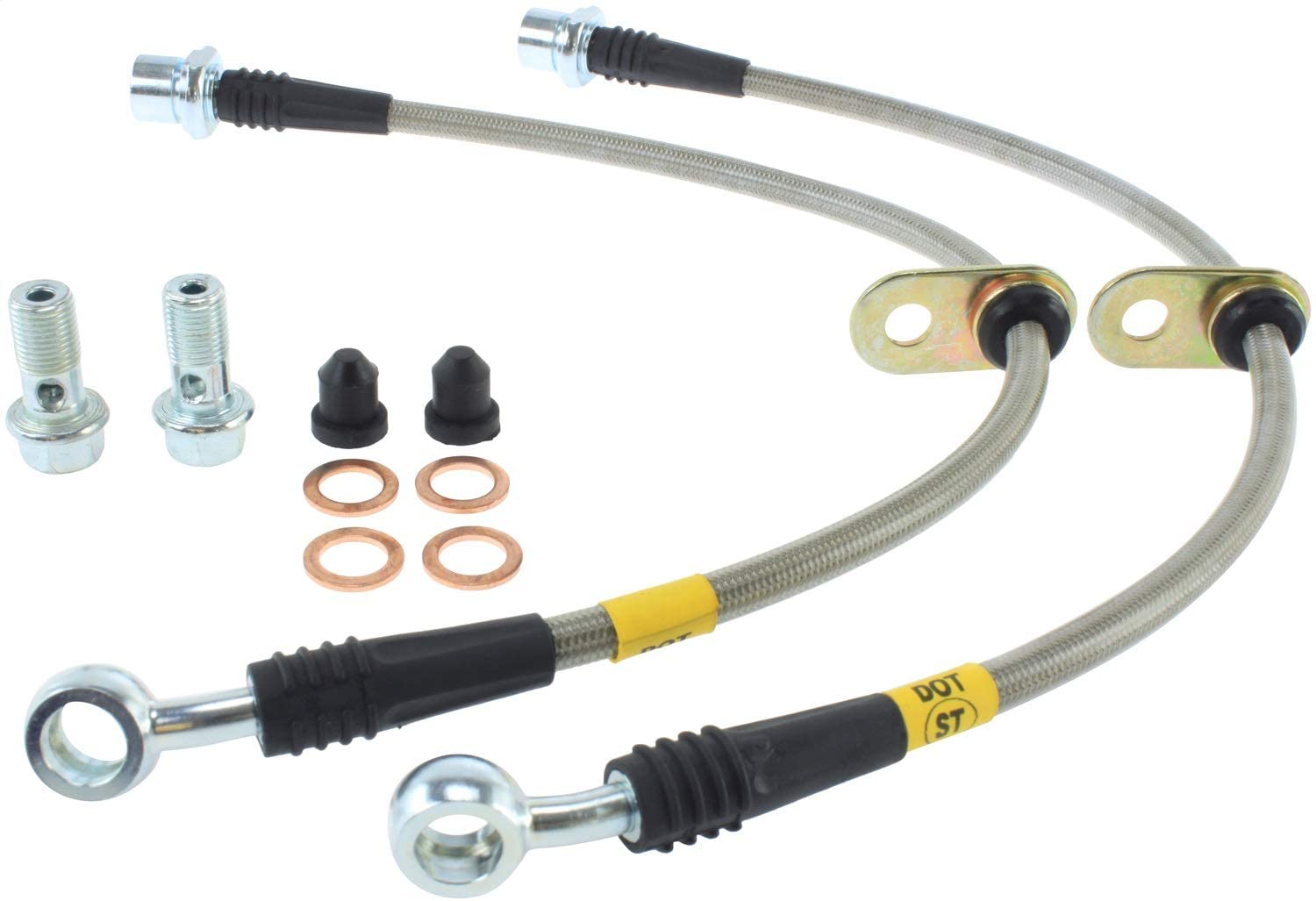 STOPTECH 950.62013 Front Stainless Steel Brake Line Kit BUICK/CHEVROLET Ascender/Bravada/Envoy/Rainier 2002-2009 Photo-0 