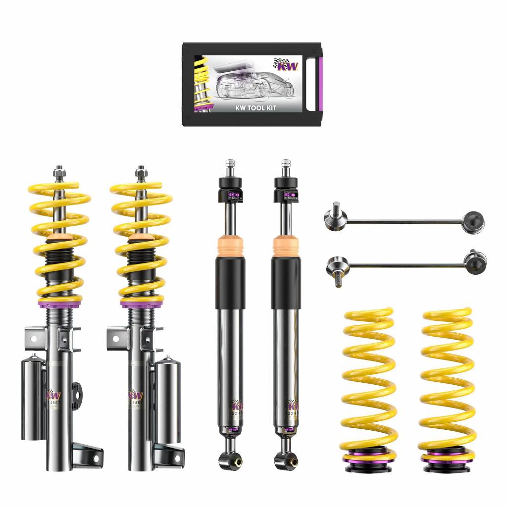 KW 35225035 Coilover Kit INOX V3 MERCEDES-BENZ C-Klasse / c-class C63 AMG; (204, 204AMG, 204K, 204K AMG) Photo-0 