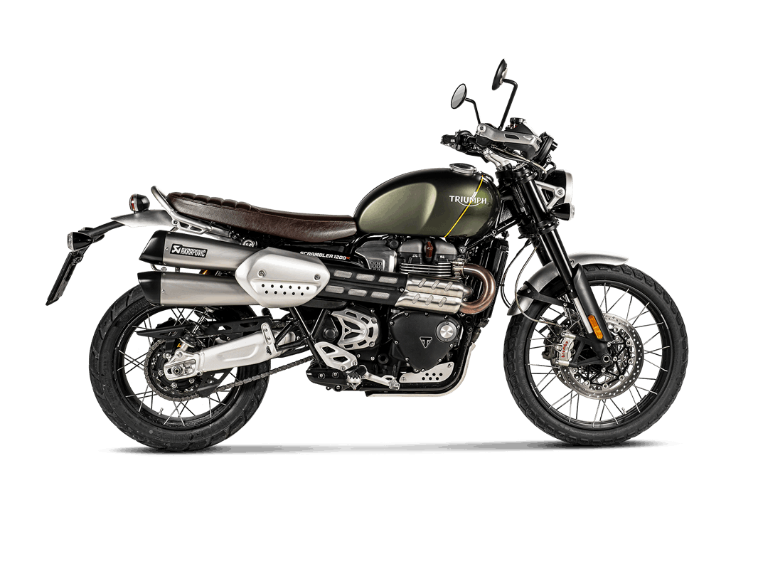 AKRAPOVIC S-T12SO3-HCQT Slip-On Line (Titanium) Triumph Scrambler 1200 2019 - 2020 Photo-1 