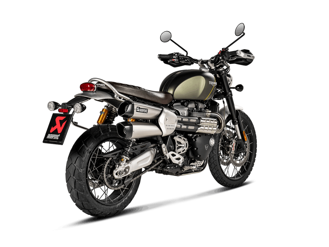 AKRAPOVIC S-T12SO3-HCQT Slip-On Line (Titanium) Triumph Scrambler 1200 2019 - 2020 Photo-3 