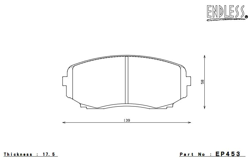 ENDLESS EP453MA45B Front brake pads MAZDA CX-7/CX-9 (07-12) Photo-0 