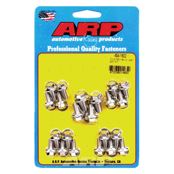 ARP 454-1802 Oil Pan Bolt Kit for Ford SS hex Photo-0 