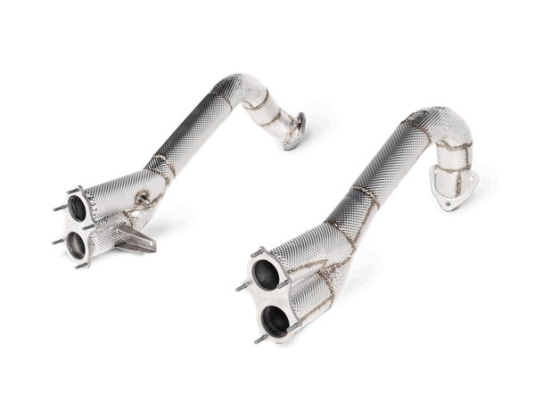 AKRAPOVIC L-PO/T/13/1 Link Pipe Set (Titanium) for PORSCHE 718 Cayman GTS 4.0 / Boxster GTS 4.0 2020-2024 Photo-0 