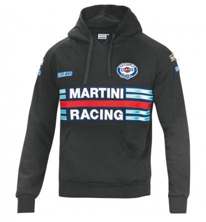 SPARCO 01279MRNR3L HOODIE MARTINI RACING, black, size L Photo-0 