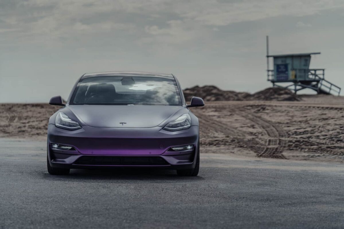 UNPLUGGED PERFORMANCE UP-M3-302-4.1 Ascension Front Fascia - Optional Front Diffuser, Dry Carbon Gloss Clear for TESLA Model 3 Photo-1 