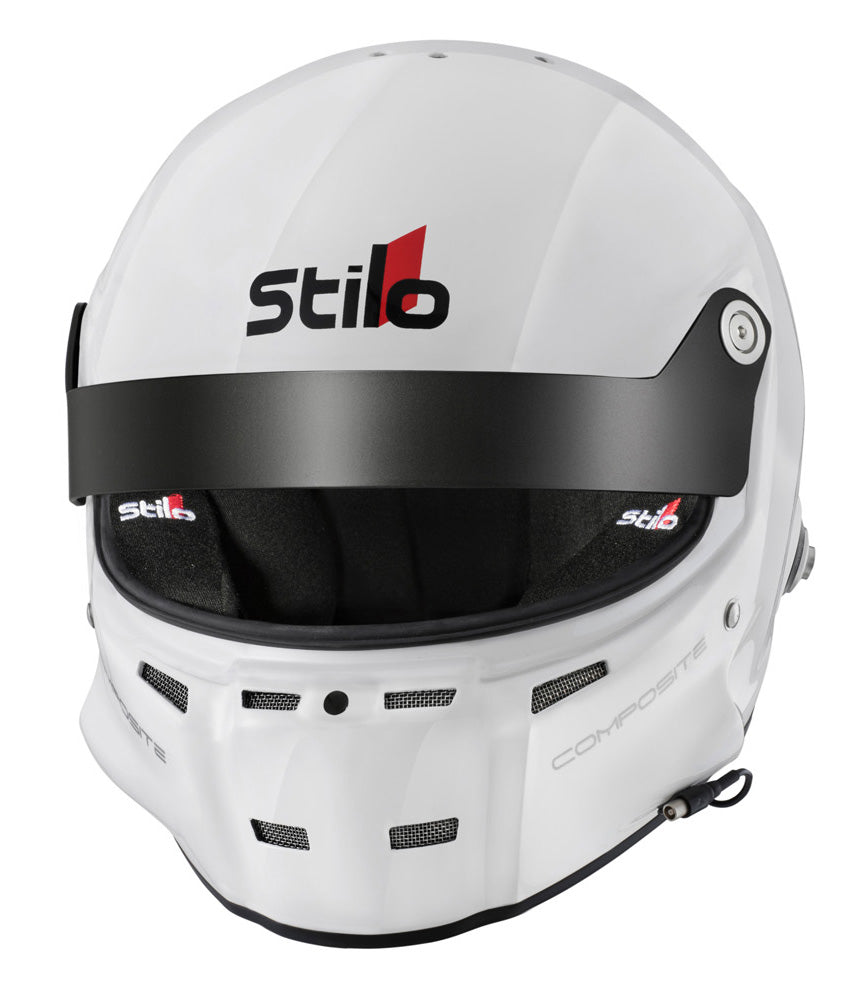 STILO AA0702CG2T600101 ST5 GT COMPOSITE Racing full face helmet, HANS, SA2020/FIA, white/black, size 60 Photo-0 