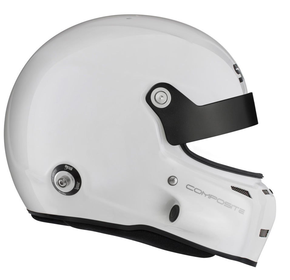 STILO AA0702CG2T630101 ST5 GT COMPOSITE Racing full face helmet, HANS, SA2020/FIA, white/black, size 63 Photo-4 