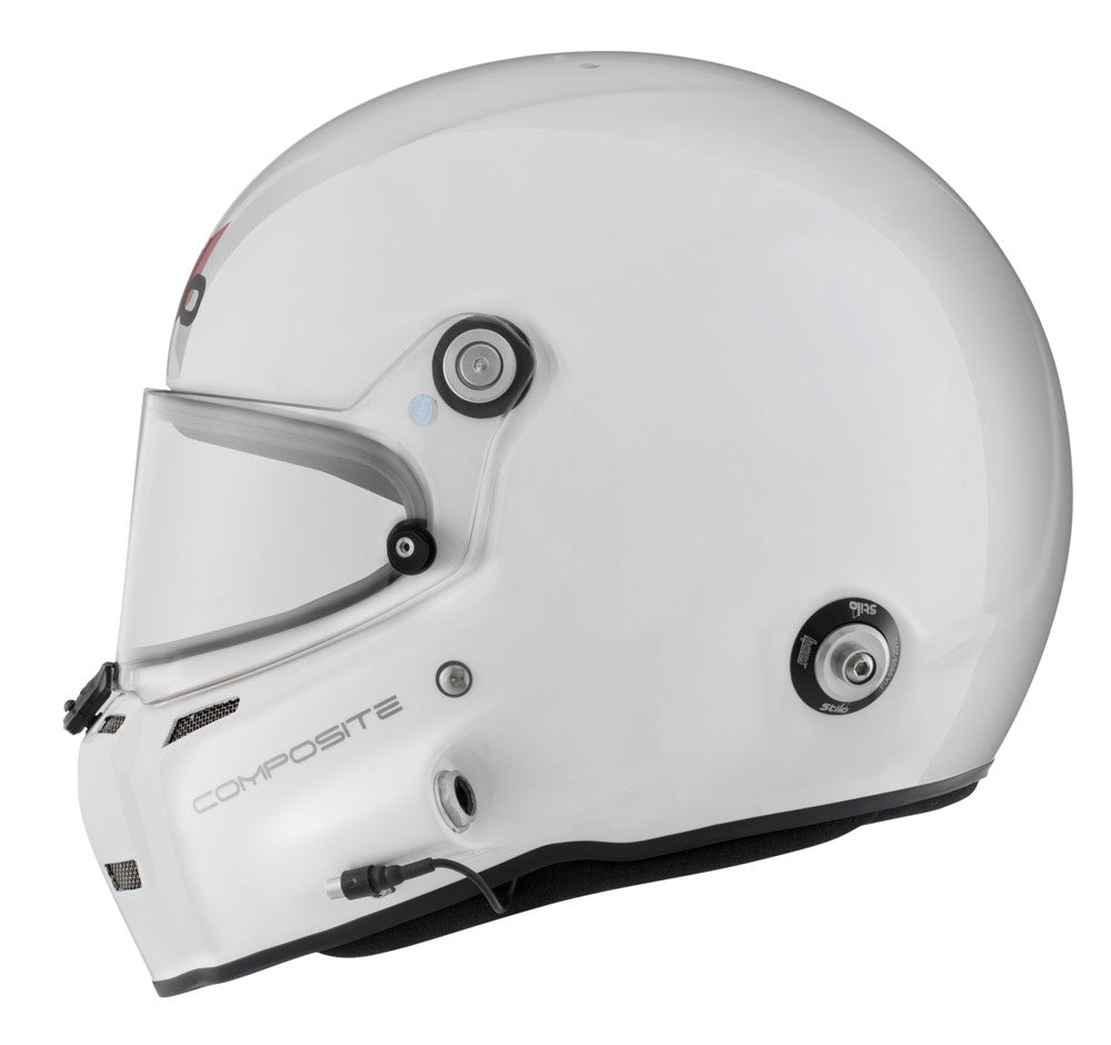 STILO AA0700CG2T610101 Full-face helmet ST5F COMPOSITE Turismo, HANS, SA2020/FIA, white/black, size 61 Photo-3 