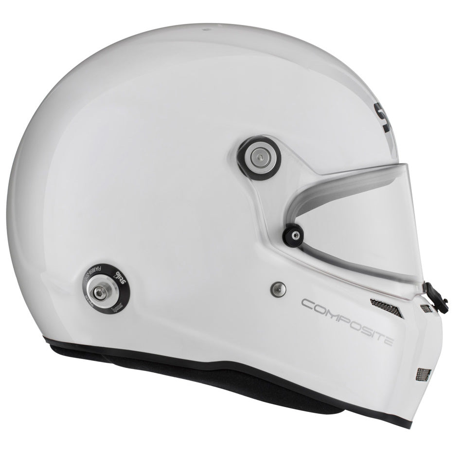 STILO AA0710AG2T550101 ST5 FN Composite Racing full face helmet, HANS, SA2020/FIA, white/black, size 55 Photo-4 