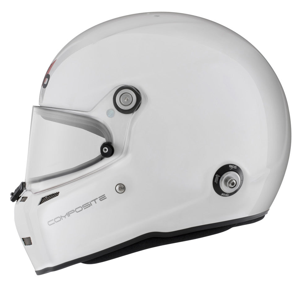 STILO AA0710AG2T550101 ST5 FN Composite Racing full face helmet, HANS, SA2020/FIA, white/black, size 55 Photo-3 