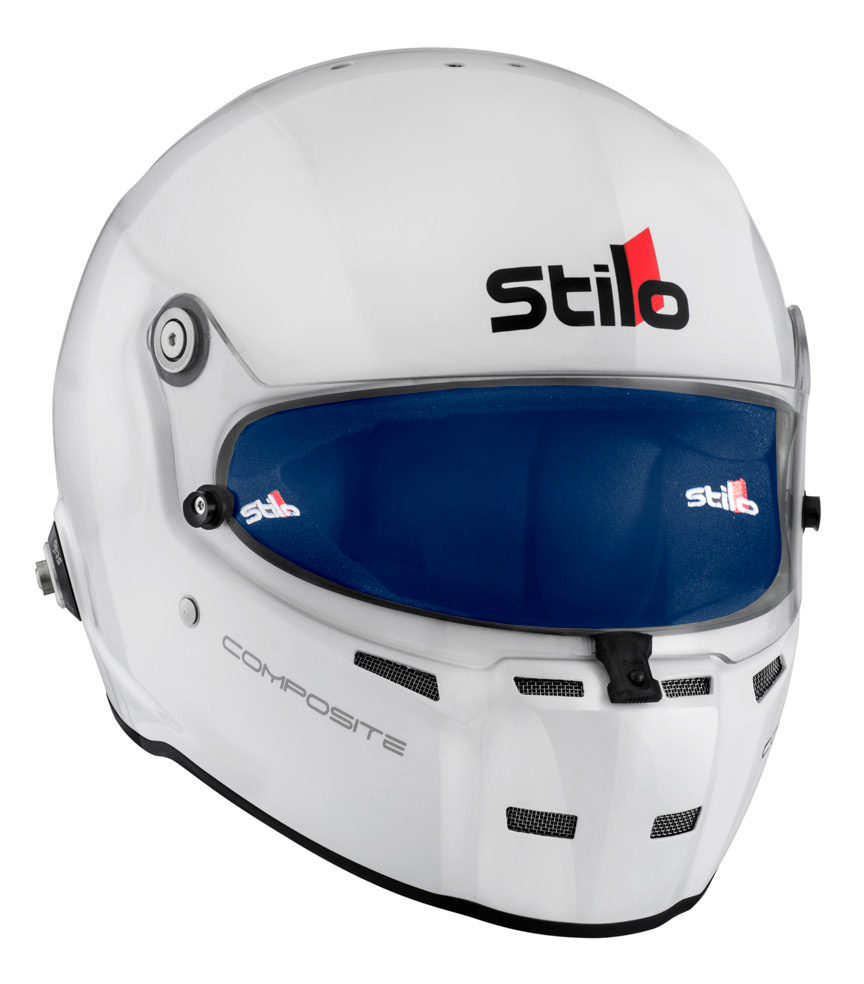 STILO AA0710AG2T540102 ST5 FN Composite Racing full face helmet, HANS, SA2020/FIA, white/blue, size 54 Photo-0 