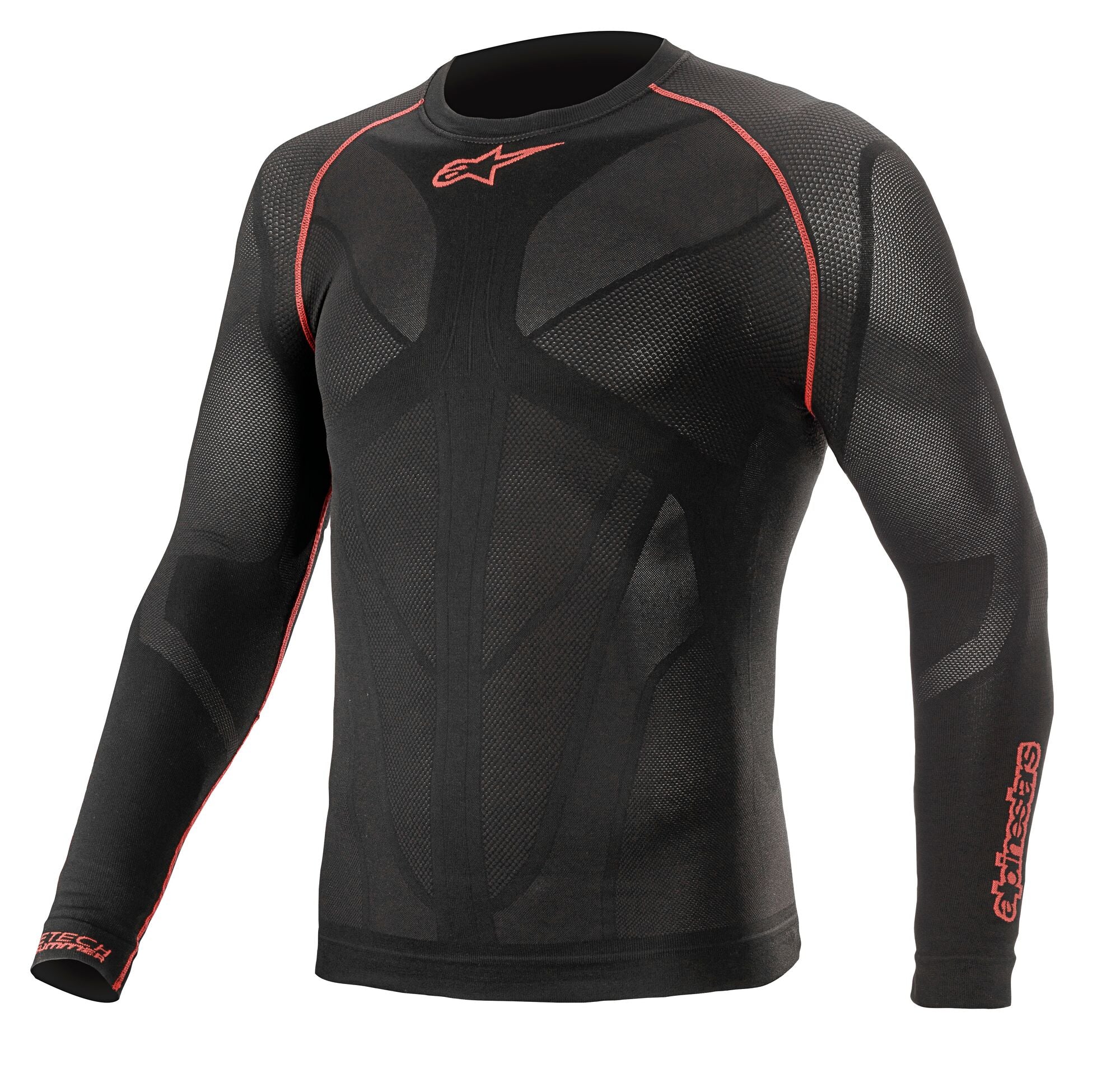 ALPINESTARS 4752521_13_XL/2XL RIDE TECH V2 TOP Long sleeve SUMMER, black/red, Size XL/2XL Photo-0 