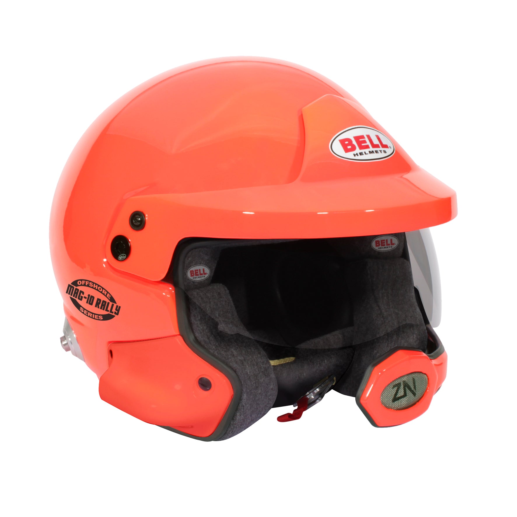 BELL 1346026 MAG-10 RALLY PRO OFFSHORE ORANGE Open face helmet, HANS, FIA, size 59 (7 3/8) Photo-0 