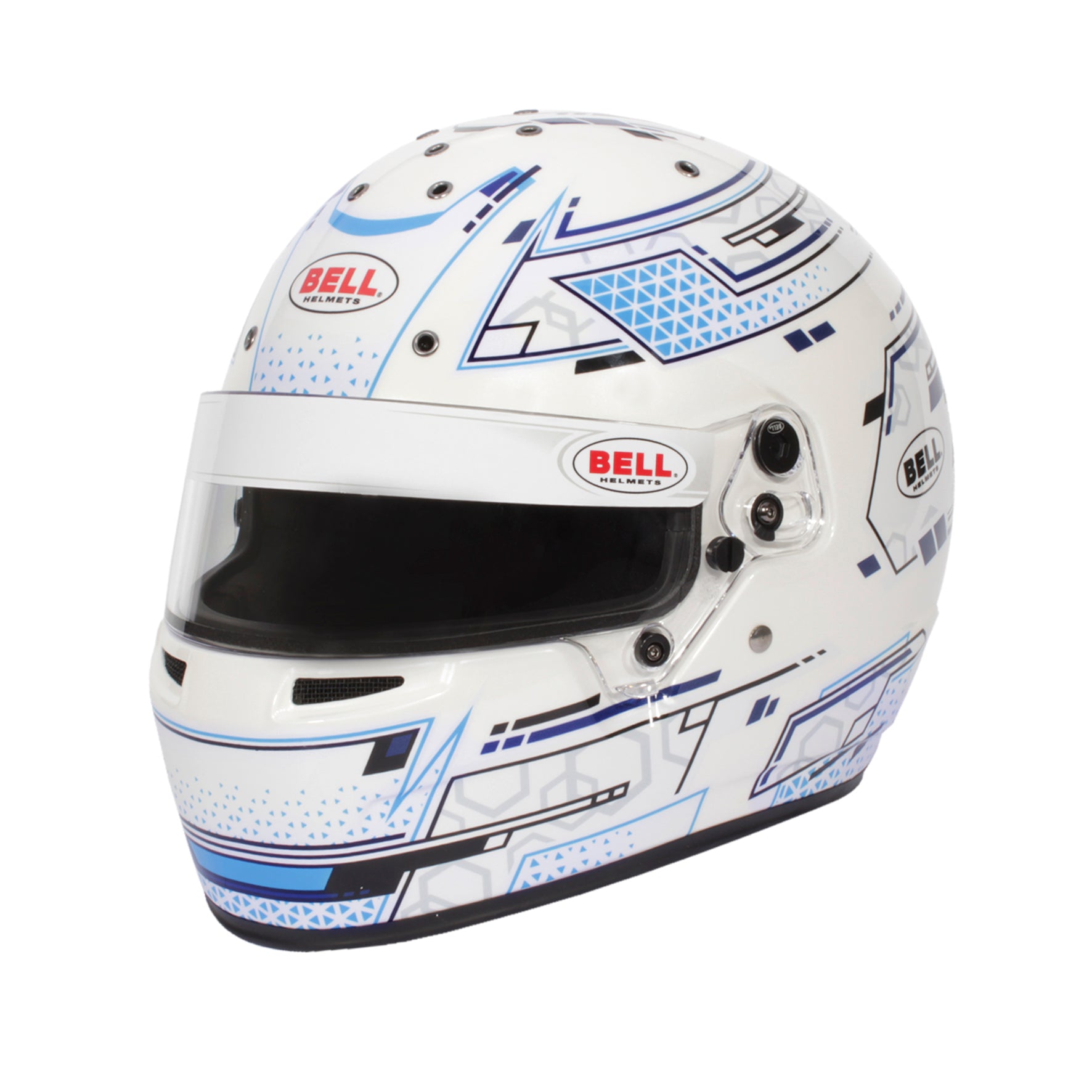 BELL 1310A83 Karting helmet RS7-K STAMINA WHITE/BLUE, K2020, size LRG (60-61) Photo-0 