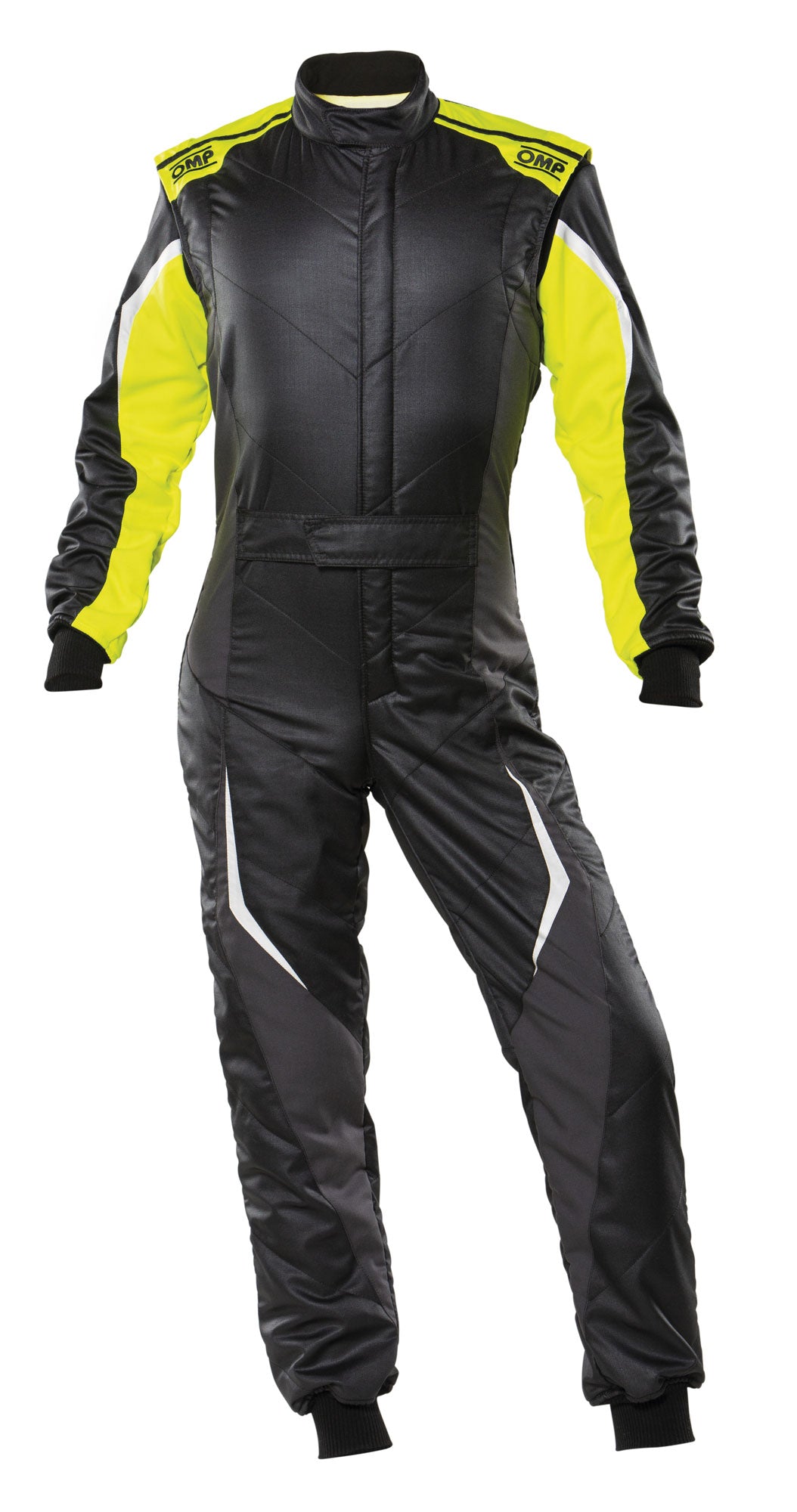 OMP IA0-1859-B01-178-56 (IA01859E17856) Racing suit TECNICA EVO MY2021, FIA 8856-2018, black/yellow, size 56 Photo-0 