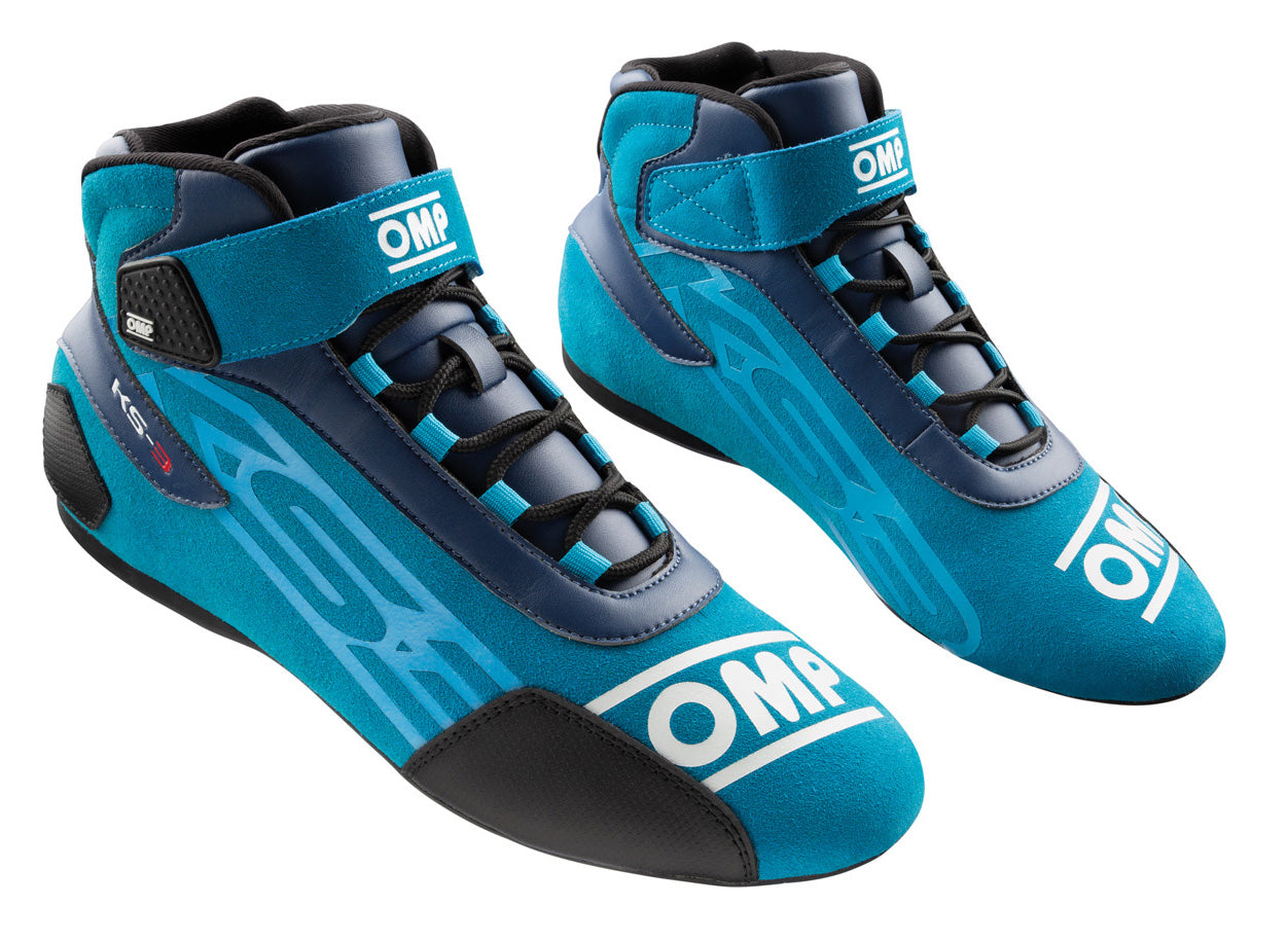 OMP KC0-0826-A01-244-43 (IC/82624443) KS-3 MY2021 Karting shoes, blue/cyan, size 43 Photo-0 