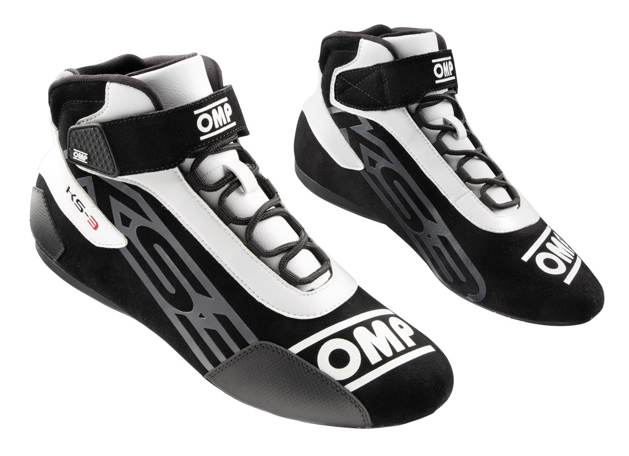 OMP KC0-0826-A01-076-43 (IC/82607643) KS-3 MY2021 Karting shoes, black/white, size 43 Photo-0 