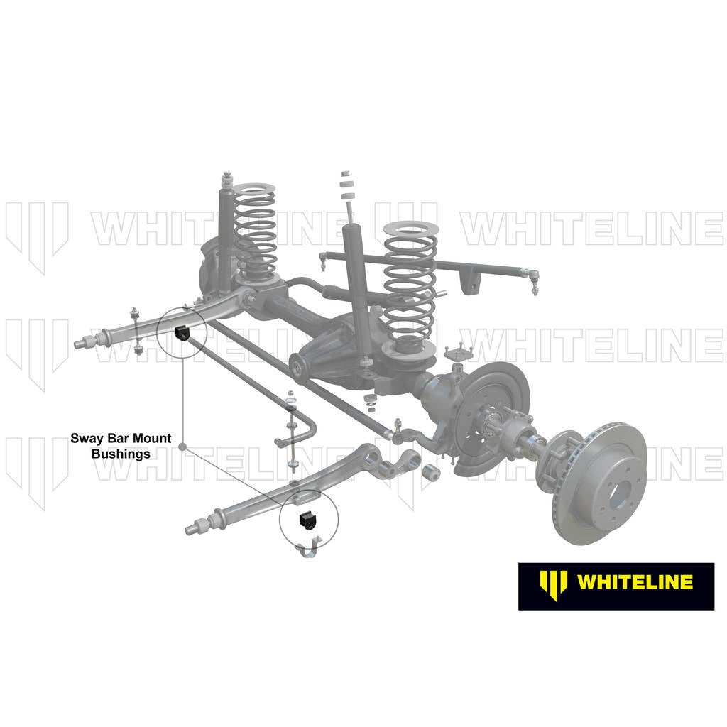 WHITELINE KSK040-20 Front Anti Roll Bar Mount - Bushing Kit 20mm for Whiteline Anti Roll Bars Photo-2 
