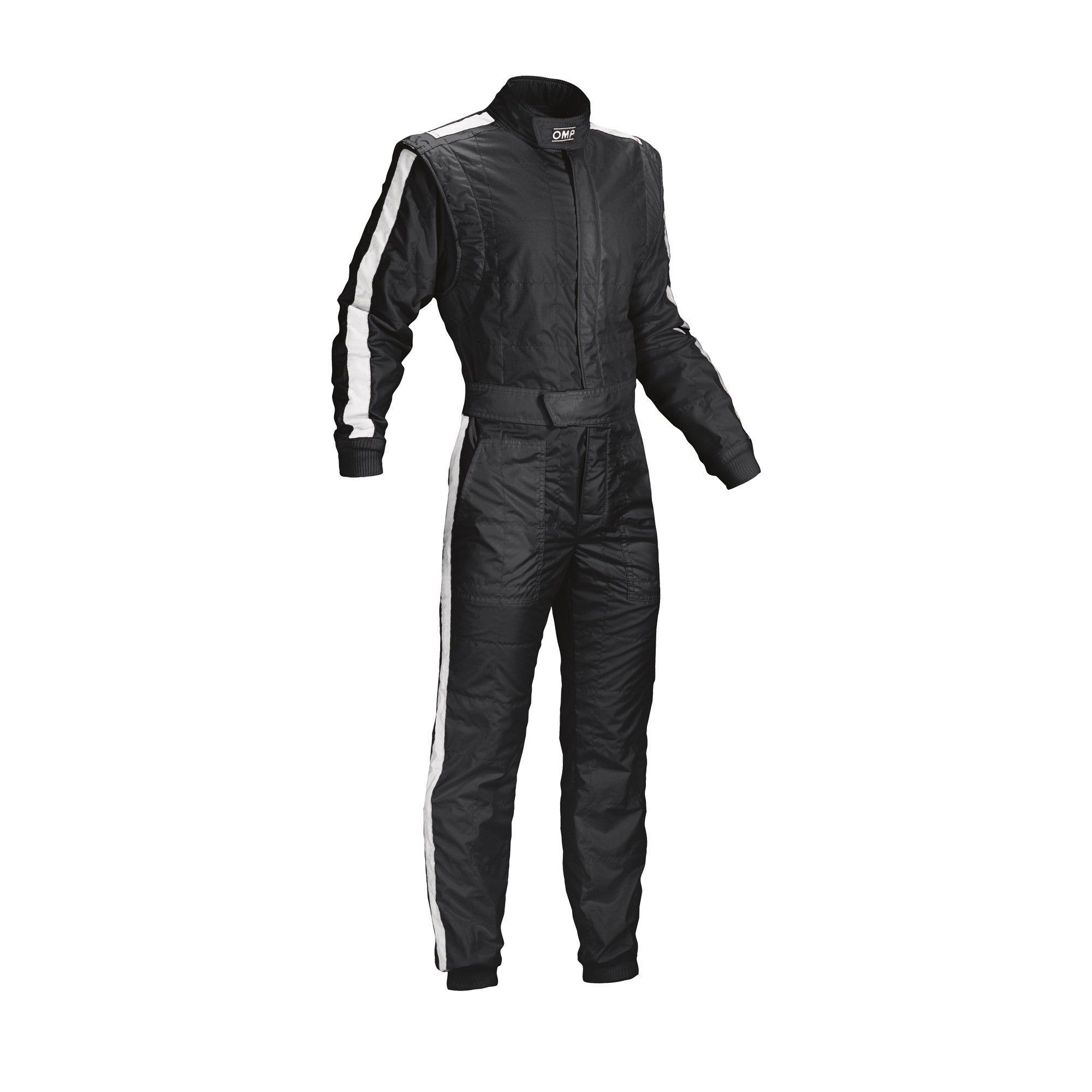 OMP IA0-1842-B01-071-58 (IA01842E07158) Racing suit ONE Vintage my2021, FIA 8856-2018, black/white, size 58 Photo-0 