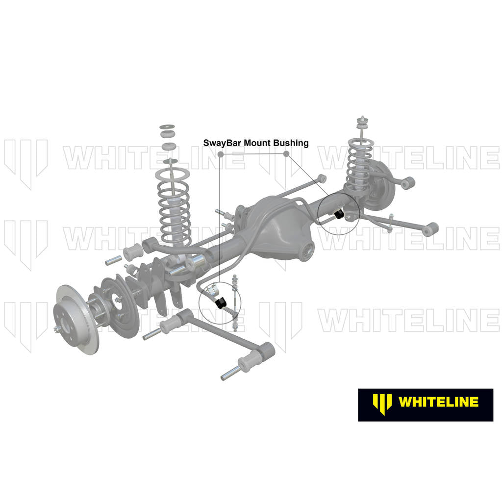 WHITELINE KSK069-24 Rear Anti Roll Bar Mount - Bushing Kit 24mm for Whiteline Anti Roll Bars Photo-1 