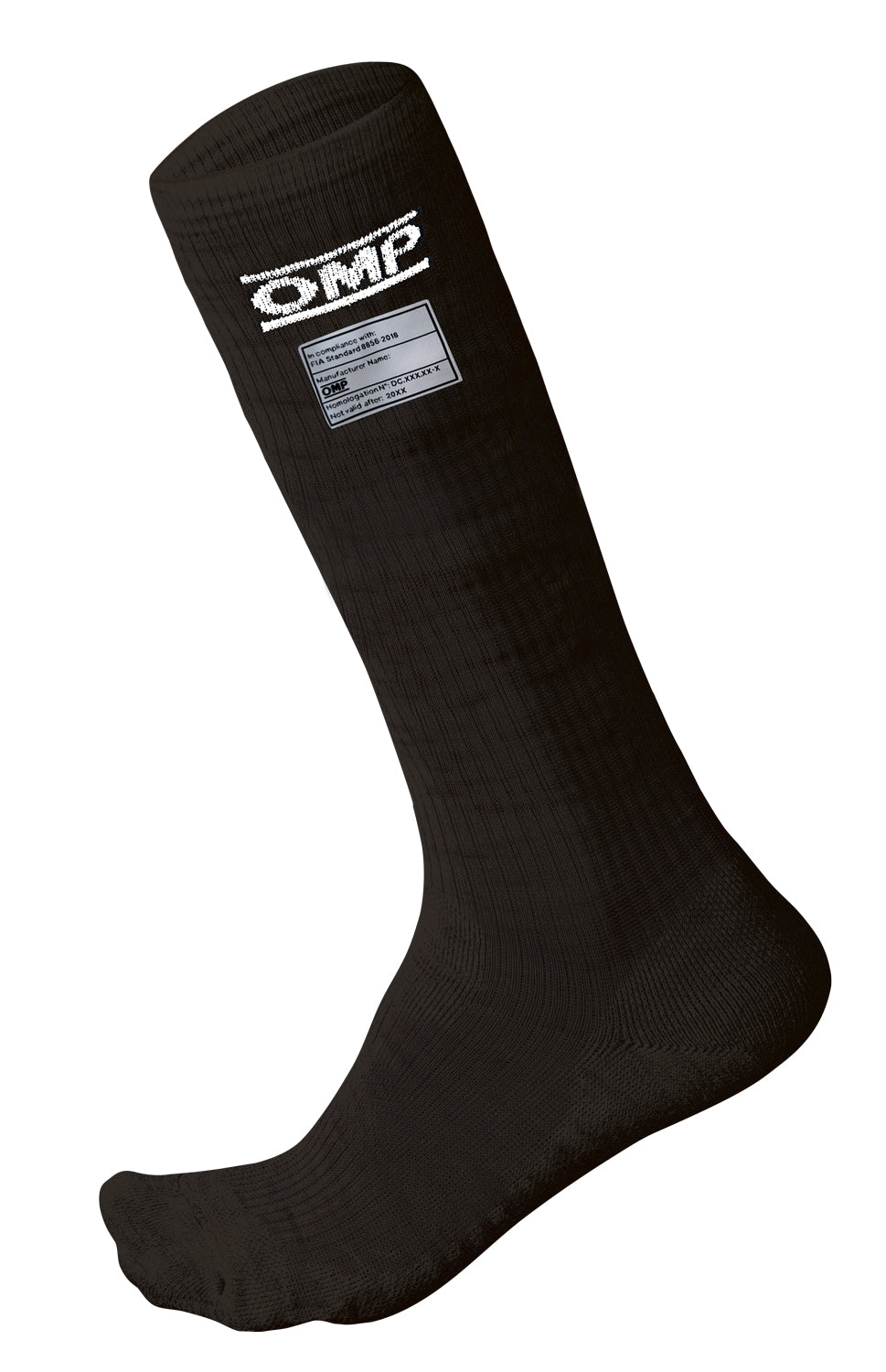 OMP IE0-0766-A01-071-L Racing Socks One MY2021, FIA 8856-2018, Black, Size L Photo-0 