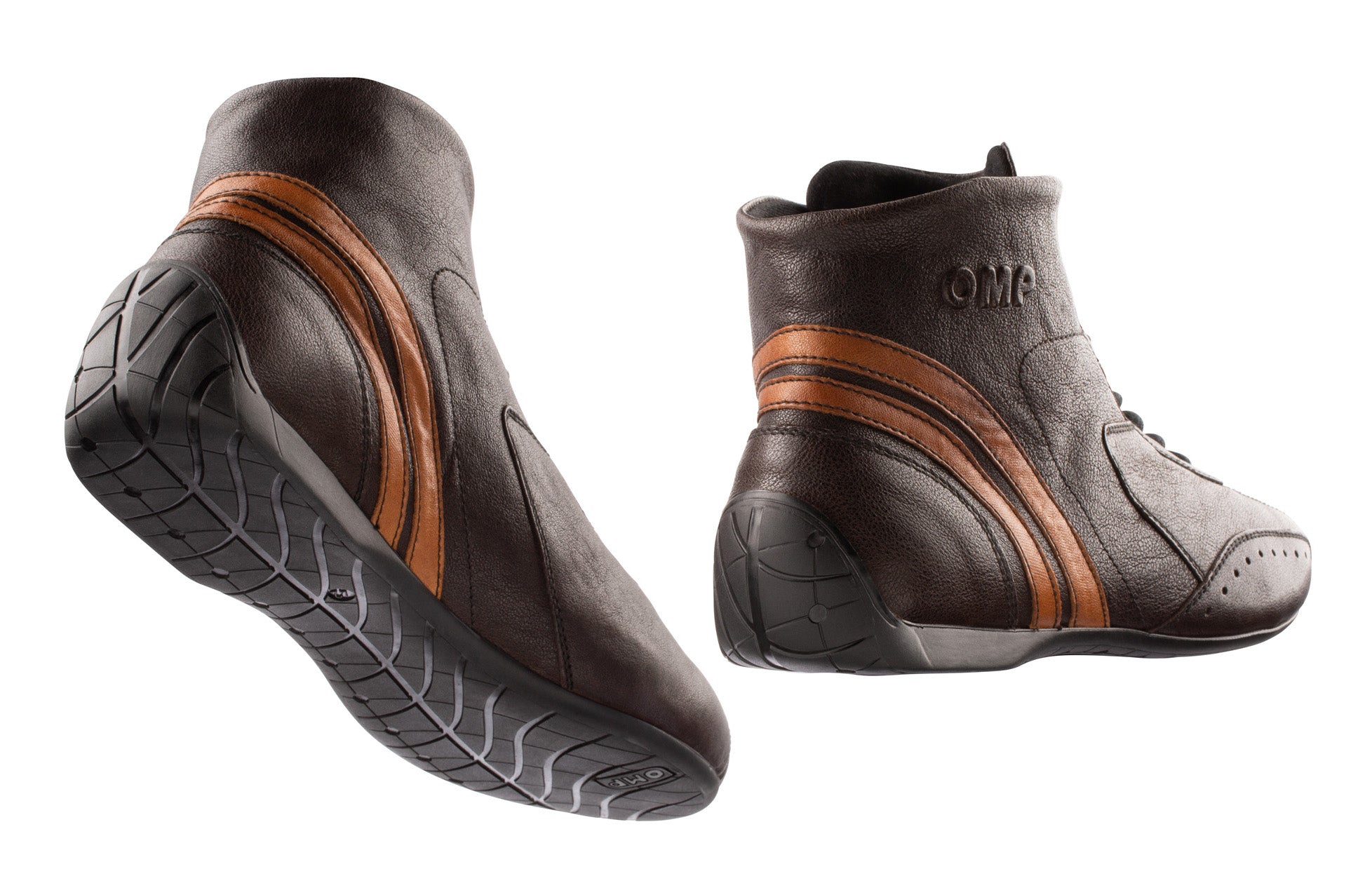 OMP IC0-0784-B01-014-47 (IC/784E01447) CARRERA LOW my2021 Racing shoes, FIA 8856-2018, dark brown, size 47 Photo-1 