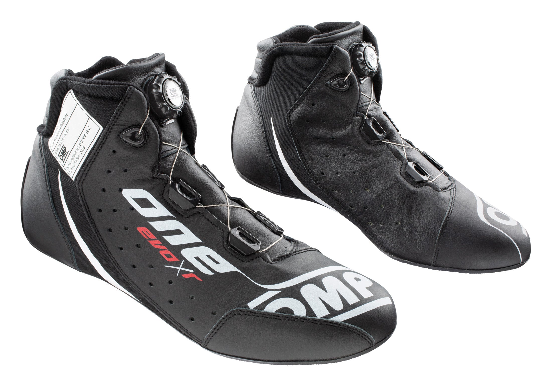 OMP IC0-0805-B01-071-46 (IC/805E07146) ONE EVO X R Racing shoes, FIA 8856-2018, black, size 46 Photo-0 