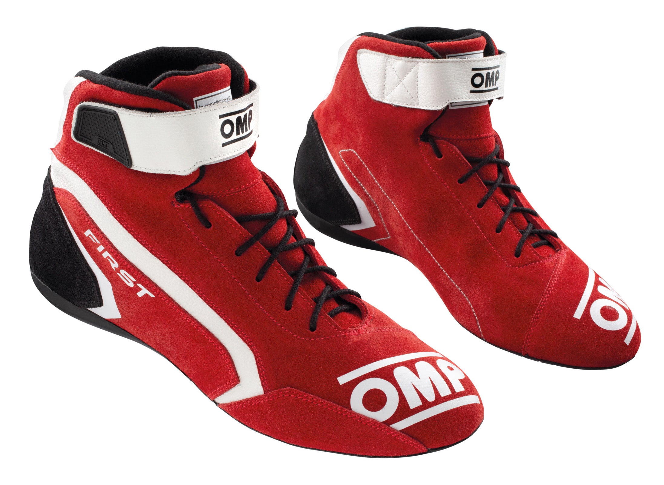 OMP IC0-0824-A01-061-43 (IC/82406143) FIRST my2021 Racing shoes, FIA 8856-2018, red, size 43 Photo-0 