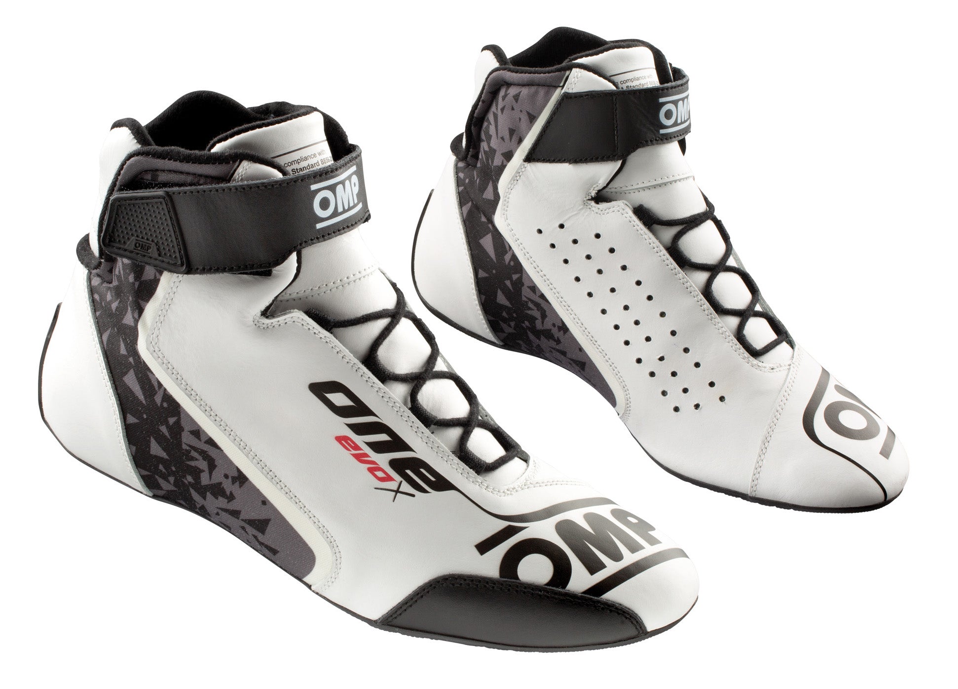 OMP IC0-0806-B01-020-41 (IC/806E02041) ONE EVO X Racing shoes, FIA 8856-2018, white, size 41 Photo-0 