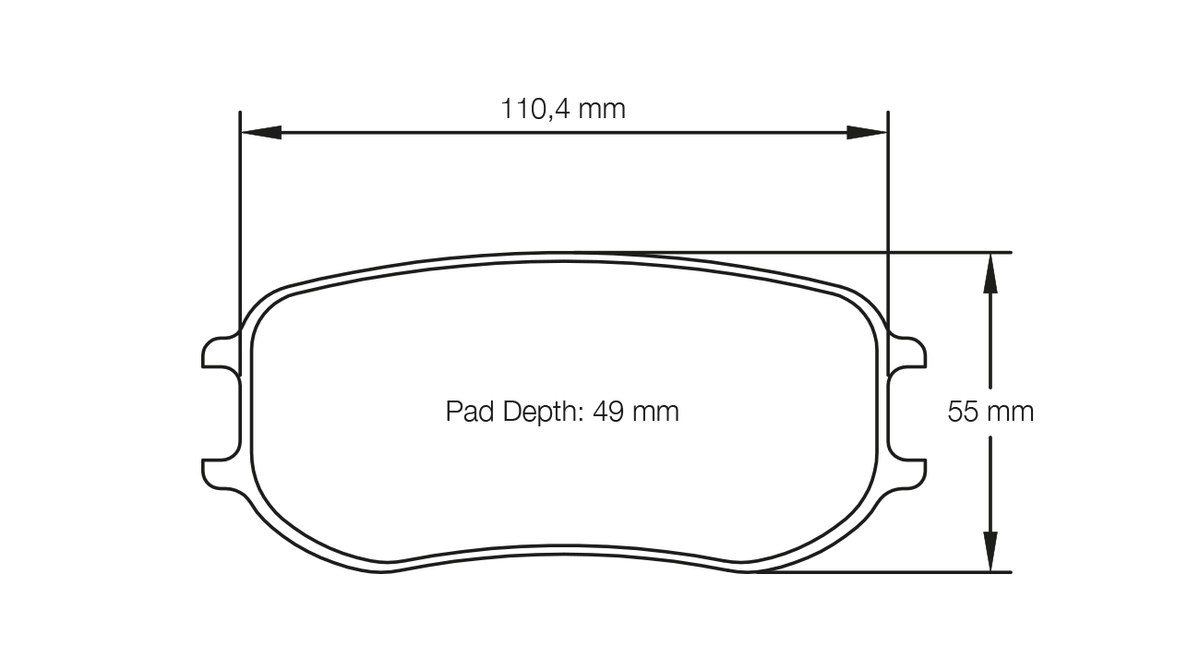 PAGID 4929-RSLD1 Rear Brake Pads for PORSCHE 991 GT3 Cup MR / Cayman GT4 MR (PFC brakes 28/26 mm) Photo-0 