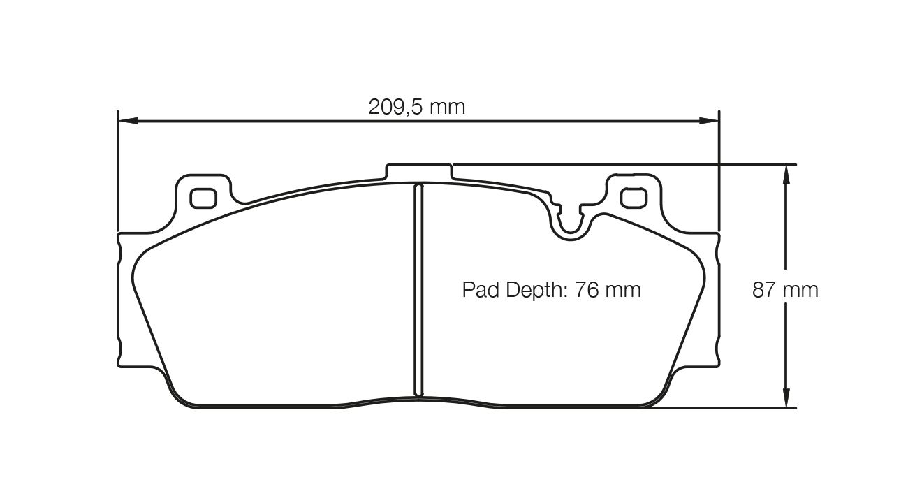 PAGID 4934-RSL29 Front Brake Pads RSL29 for BMW M5 (F10) / M6 (F13) / M3 (F80) / M4 (F82) (Ceramic calipers) Photo-0 