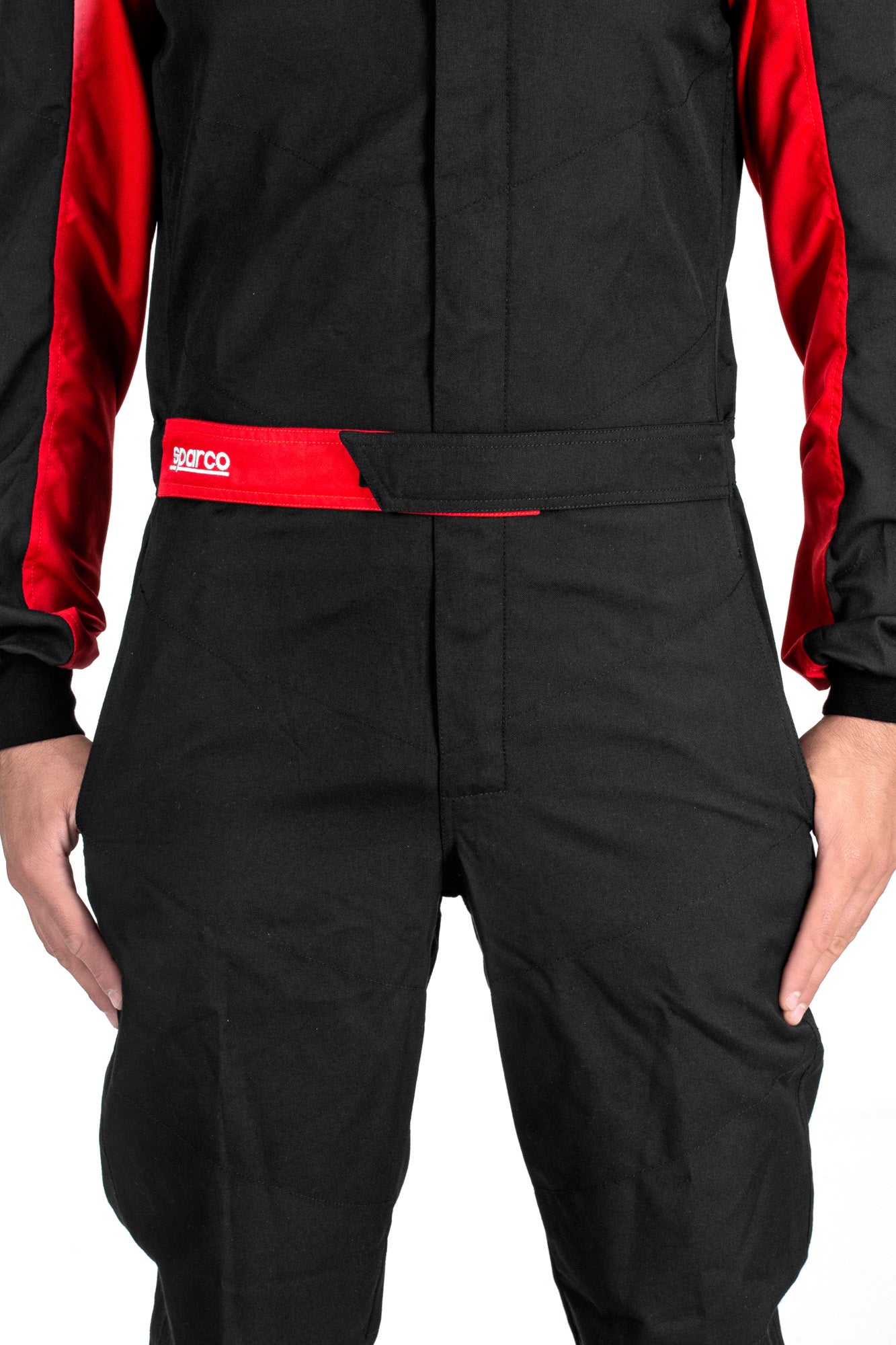 SPARCO 001059NRRS1S ONE Racing suit, SFI 3.2A/1, black/red, size S Photo-5 