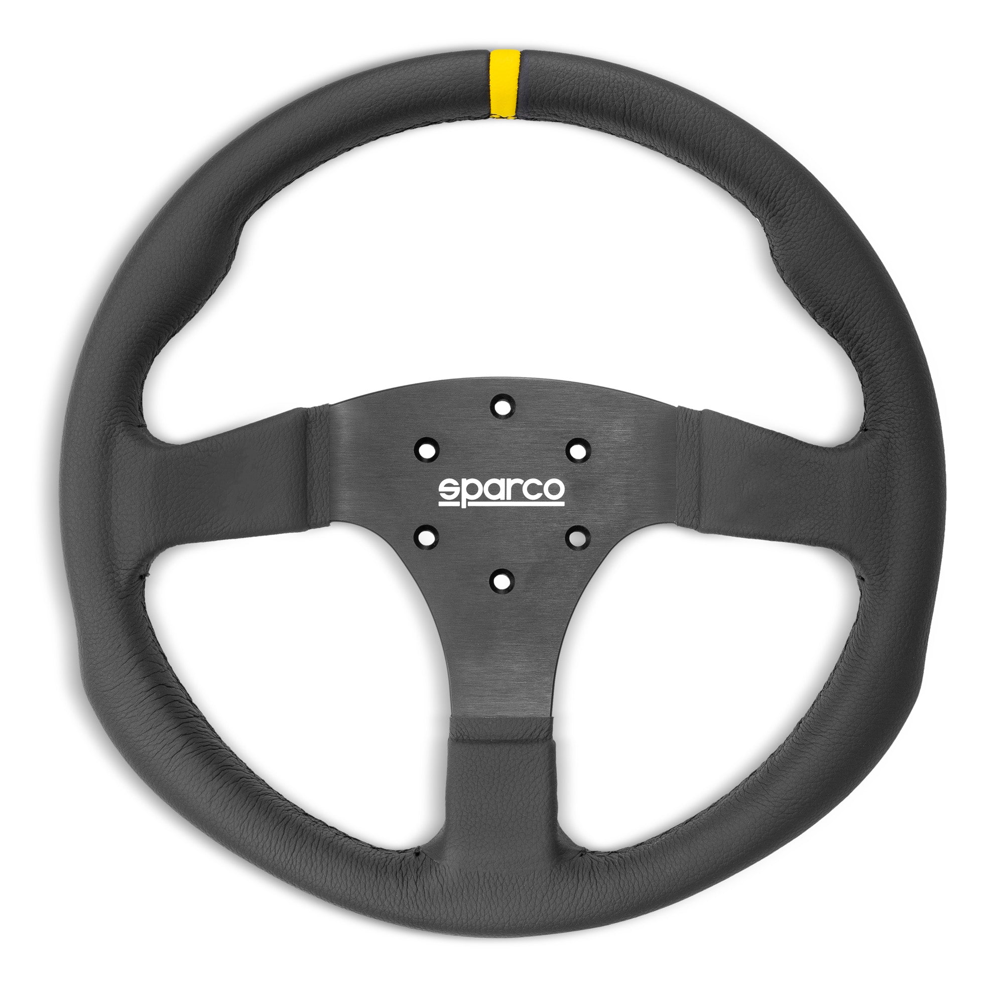 SPARCO 015R330CLO Steering wheel R330, leather, black, diam. 330 mm, flat Photo-0 