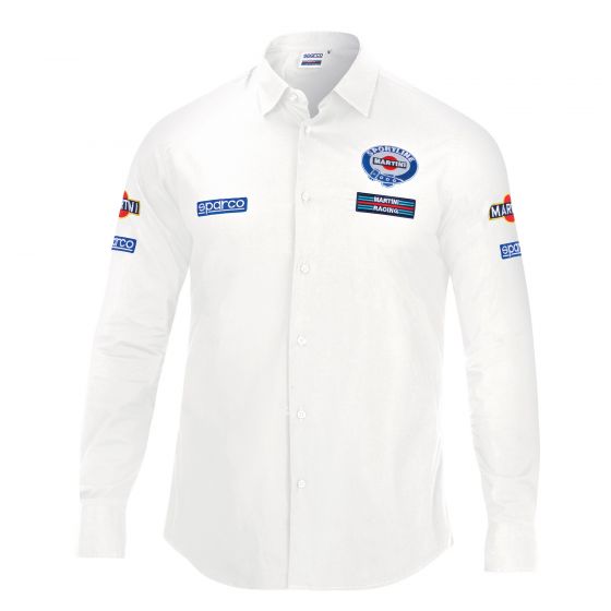 SPARCO 01277MRBI6XXX Long sleeve shirt MARTINI-R, white size XXXL Photo-0 