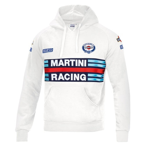 SPARCO 01279MRBI3L HOODIE MARTINI RACING, white, size L Photo-0 