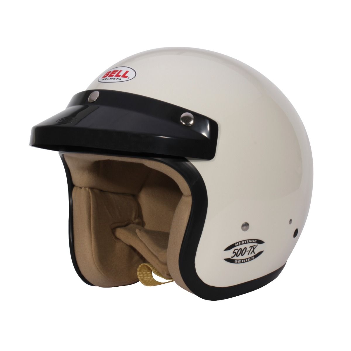 BELL 1450001 Racing helmet open-face 500-TX VINTAGE FIA/SNELL 2020, white, size S (57-58) Photo-0 